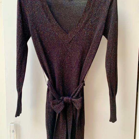 French connection black shimmer / sparkle dress - Picture 7 of 8